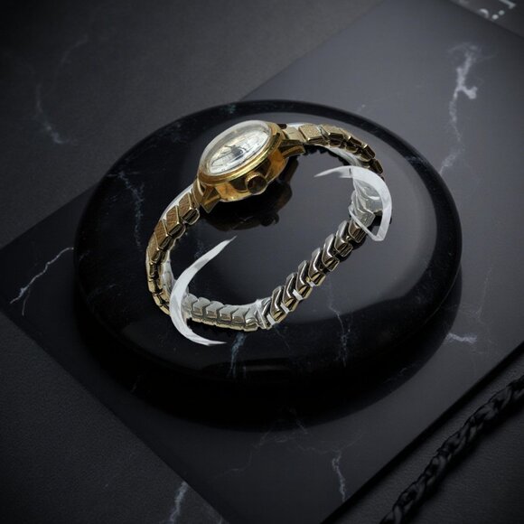 Vintage'- Ladies Dufonte Lucien Piccard- 17 Jewels Mechanical Swiss Watch-Gold p - Picture 4 of 16